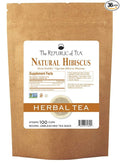 The Republic of Tea Natural Hibiscus Tea Super Refill, 100 Tea Bags