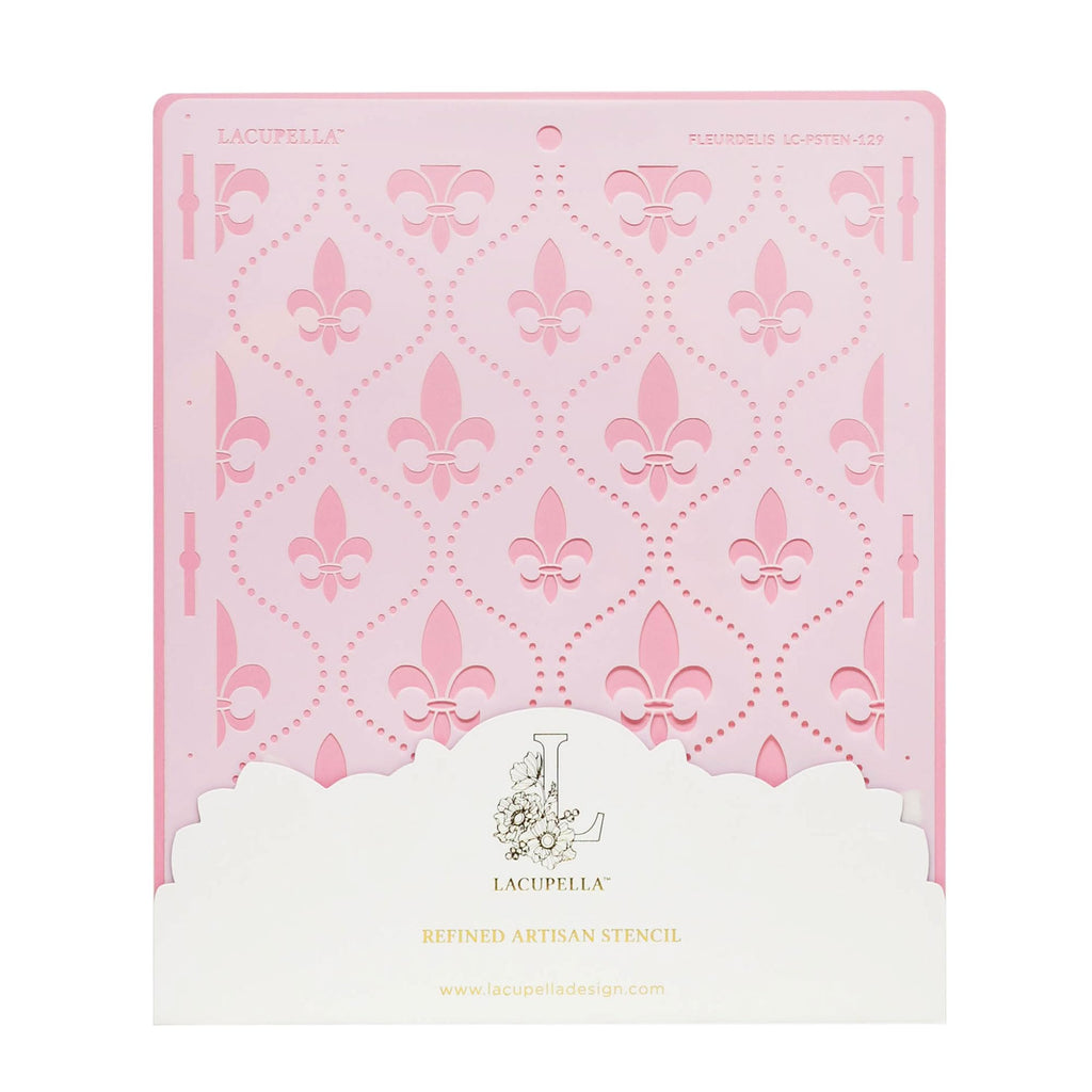 Lacupella Royalty Lily Flower Large Cale Decorating Stencil (Fleurdelis)