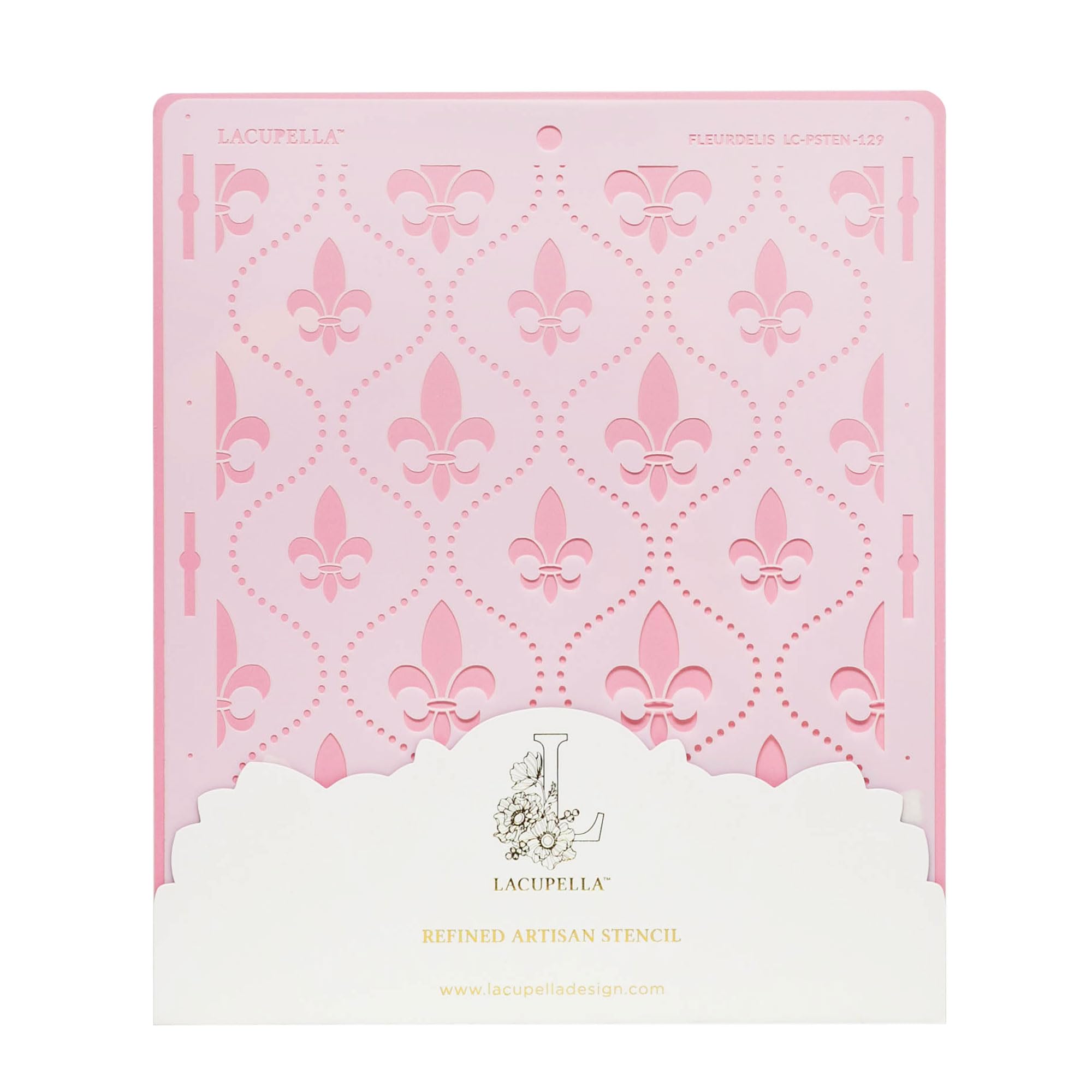 Lacupella Royalty Lily Flower Large Cale Decorating Stencil (Fleurdelis)