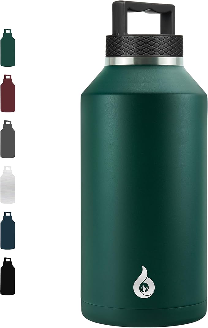 BJPKPK 64oz Insulated Water Bottle, Stainless Steel Vacuum Jug with Handle