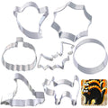 Kanehosi Halloween Cookie Cutters 7Pcs, Easy to Clean & Demold