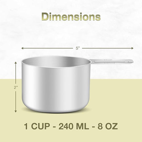 1PCS 1Cup (240ml, 8oz) Measuring Cup, Etched Inner Scale Measure Scoop