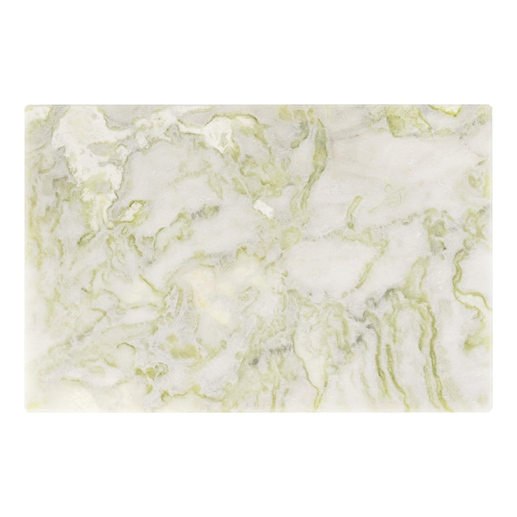 Koville Multi-Purpose Pastry Marble Tray Cutting Board With Non-Slip Feet, 12x8 Inch Rectangular Marble Cutting Boards Cheese Board for Kitchen, Stone Charcuterie Board Chopping Slab for Home Decor