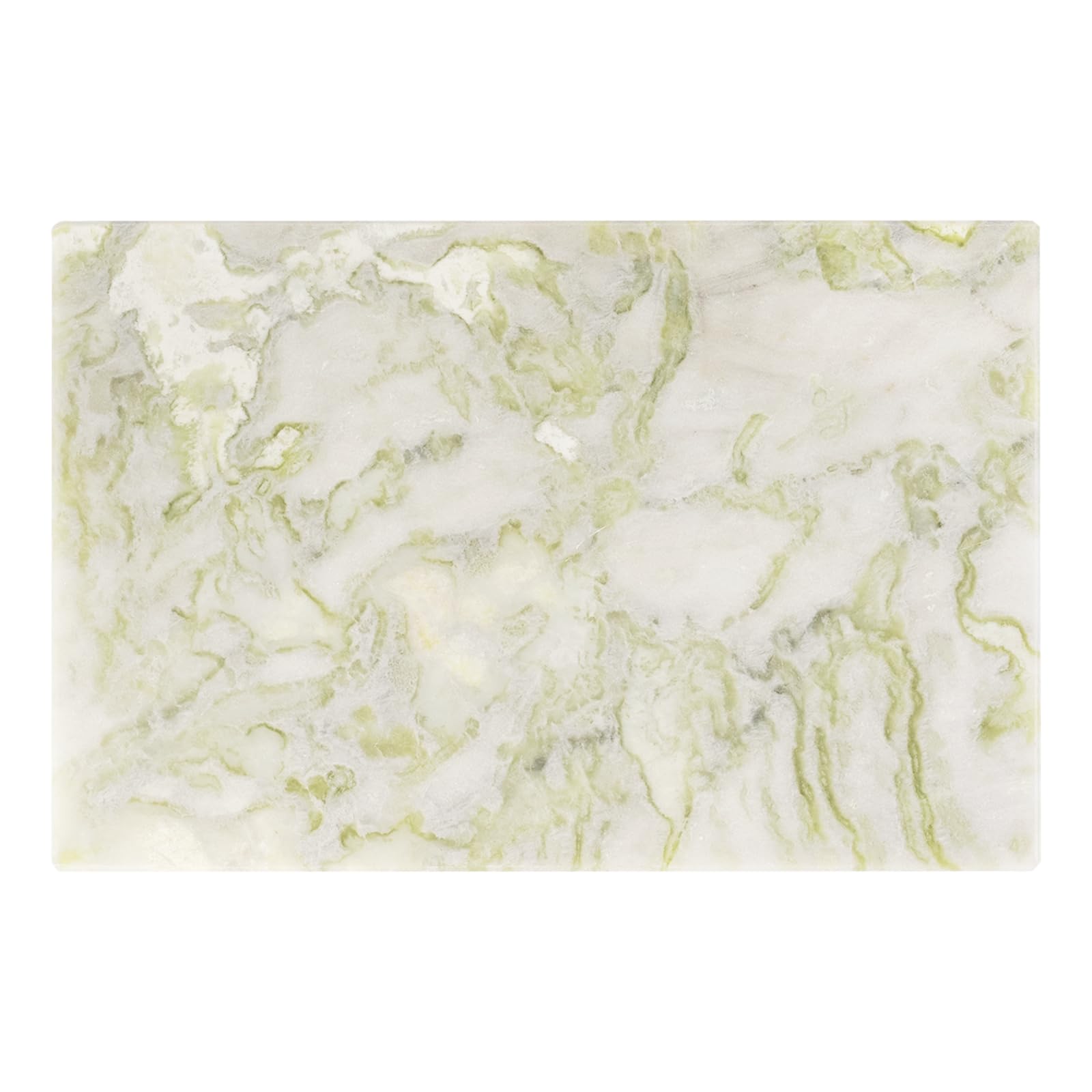 Koville Multi-Purpose Pastry Marble Tray Cutting Board With Non-Slip Feet, 12x8 Inch Rectangular Marble Cutting Boards Cheese Board for Kitchen, Stone Charcuterie Board Chopping Slab for Home Decor