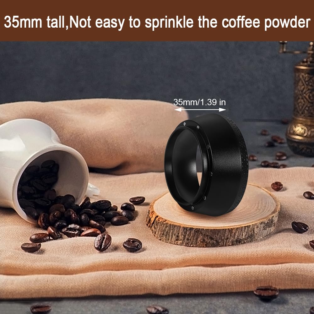 PAMISO Magnetic Dosing Funnel, 53mm Espresso Dosing Funnel Aluminous Alloy Compatible with Breville 53mm Bottomless Portafilter