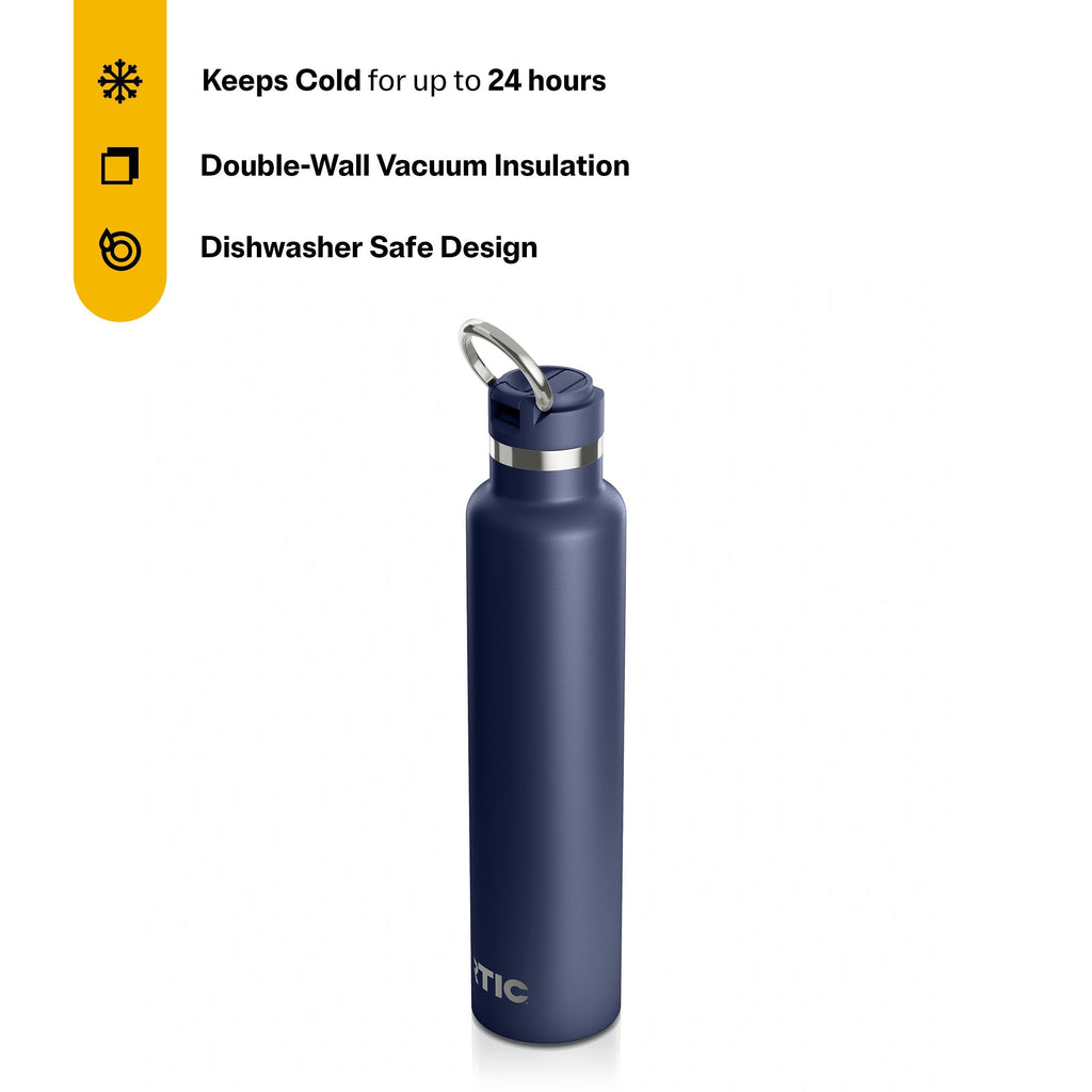 RTIC 26oz Journey Water Bottle, Ceramic Lined, Navy