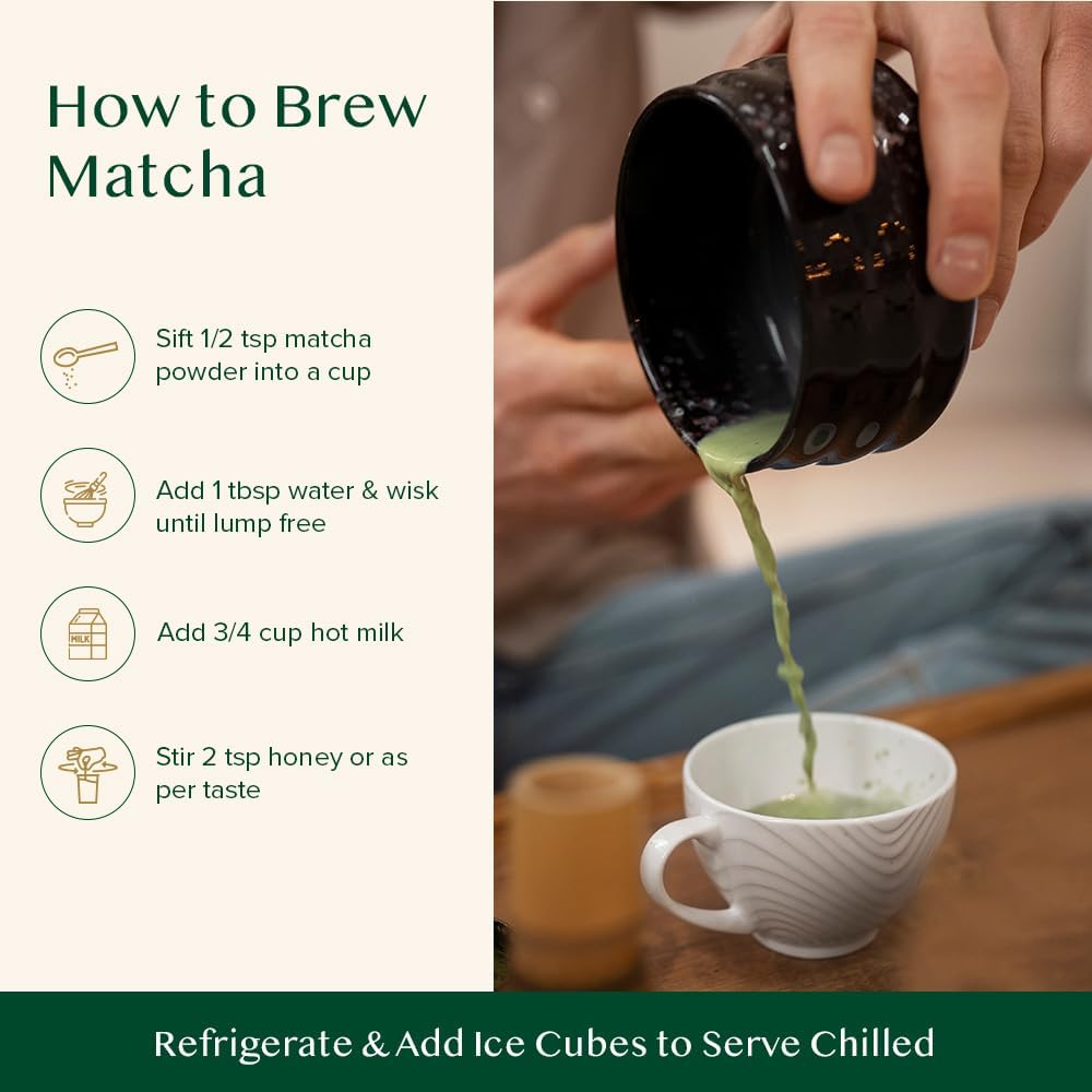 VAHDAM Matcha Green Tea Powder (3.53oz|50 Servings) Sourced from Japan