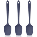 Lilybeam 600ºF Heat Resistant Silicone Spoon Spatula Set of 3, Blue