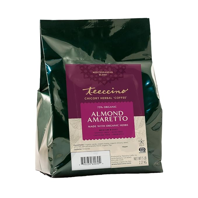 Almond Amaretto Chicory Herbal Coffee by Teeccino