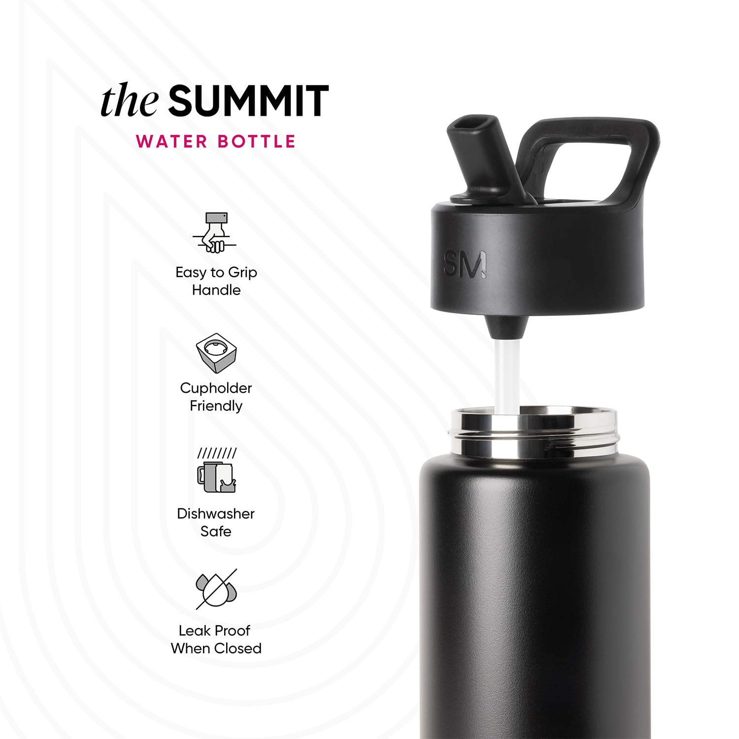 Simple Modern Insulated Water Bottle with Straw | 22oz | Yellow