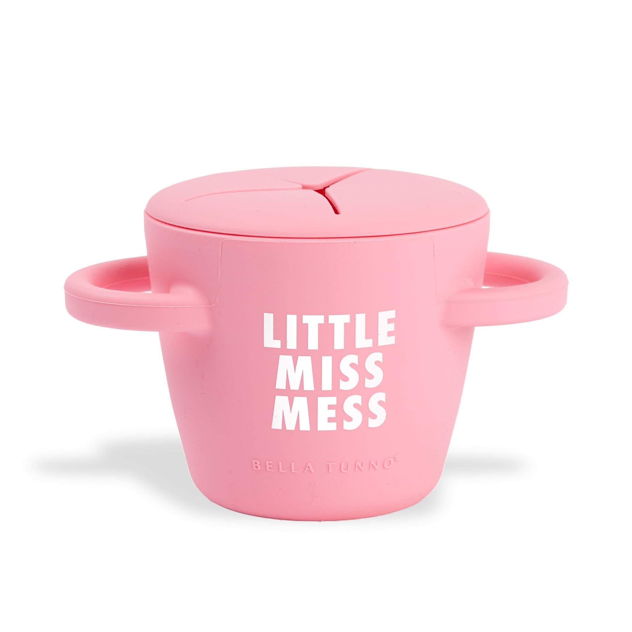 Bella Tunno Snack Cups for Toddlers, Silicone Spill Proof Food Container with Lid, Babies & Kids 6-12 Months, Little Miss Mess