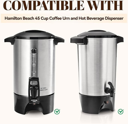 150Pcs Unbleached Paper Coffee Filters for Hamilton Beach 45 Cup 40515G