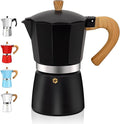6 Cup Aluminum Espresso Stovetop Moka Pot Express Coffee Maker Percolator Italian Classic Mocha Coffee Machine for Italian and Cuban Cafe Brewing for Home & Camping 300ml 10oz