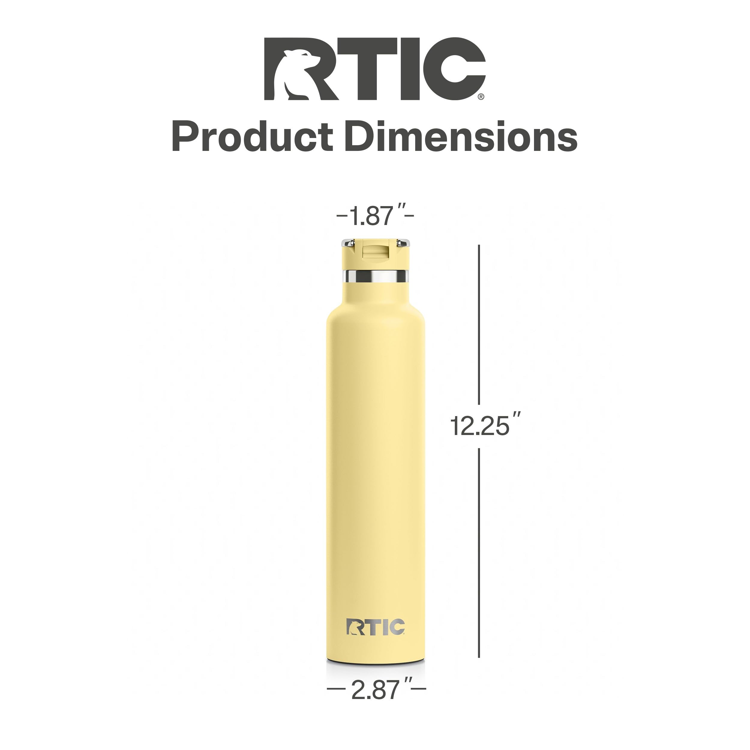 RTIC 26oz Journey Water Bottle, Ceramic Lined, Sunlight