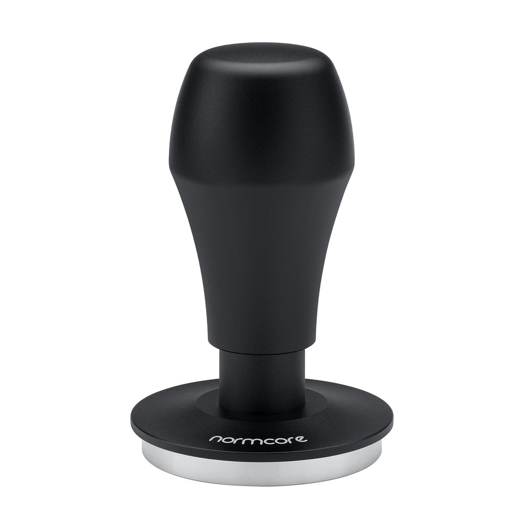 Normcore 58.5mm Coffee Tamper V4.1 with Click Sound Feedback, Spring Loaded Tamper With Stainless Steel Flat Base, Compatible with 58mm Espresso Machine Portafilter, Black
