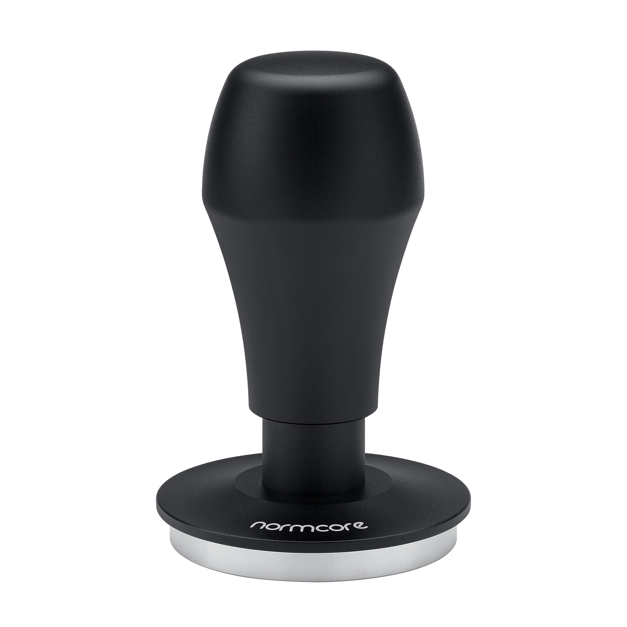 Normcore 58.5mm Coffee Tamper V4.1 with Click Sound Feedback, Spring Loaded Tamper With Stainless Steel Flat Base, Compatible with 58mm Espresso Machine Portafilter, Black