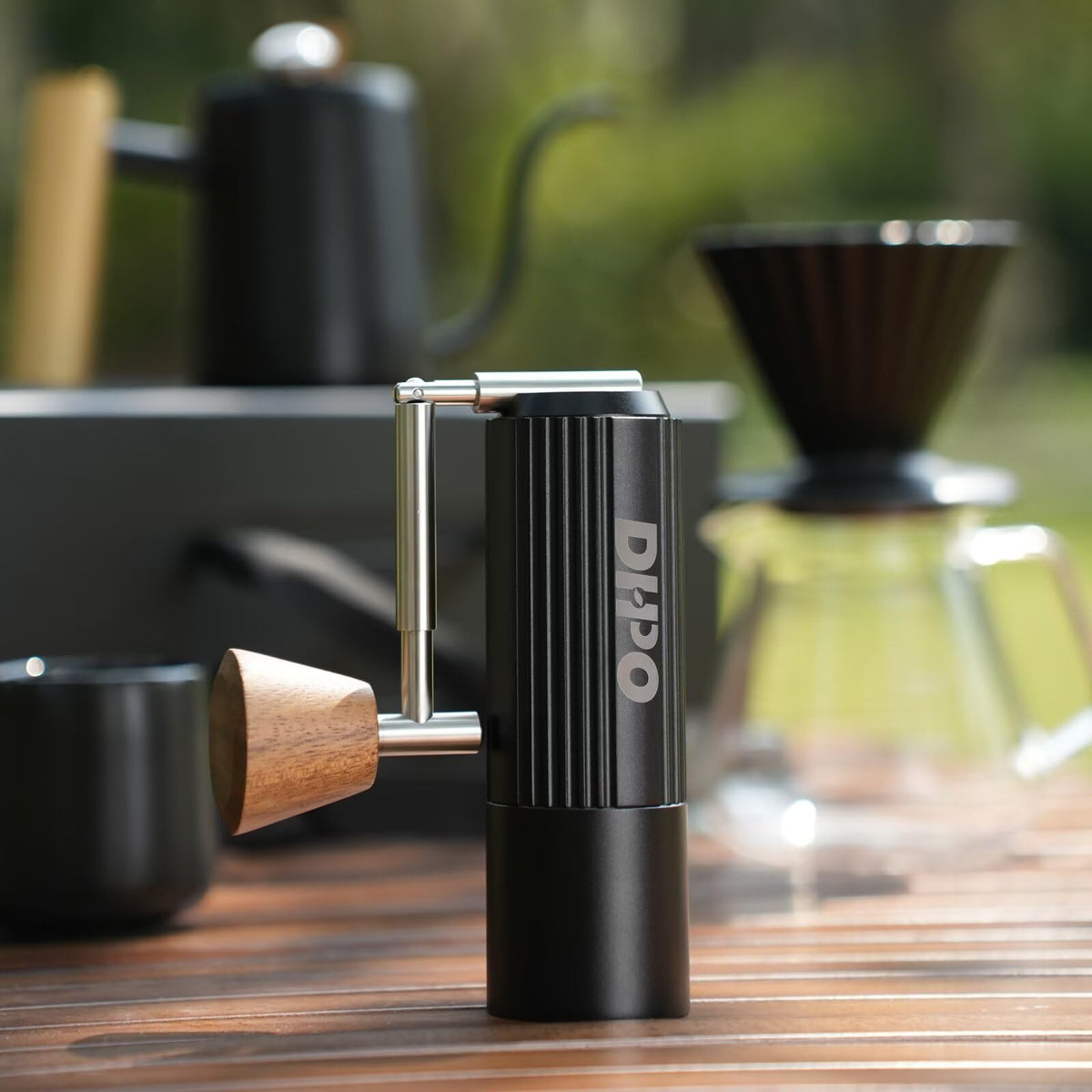 DHPO Manual Coffee Grinder, with Precision Stainless Steel Conical Burr