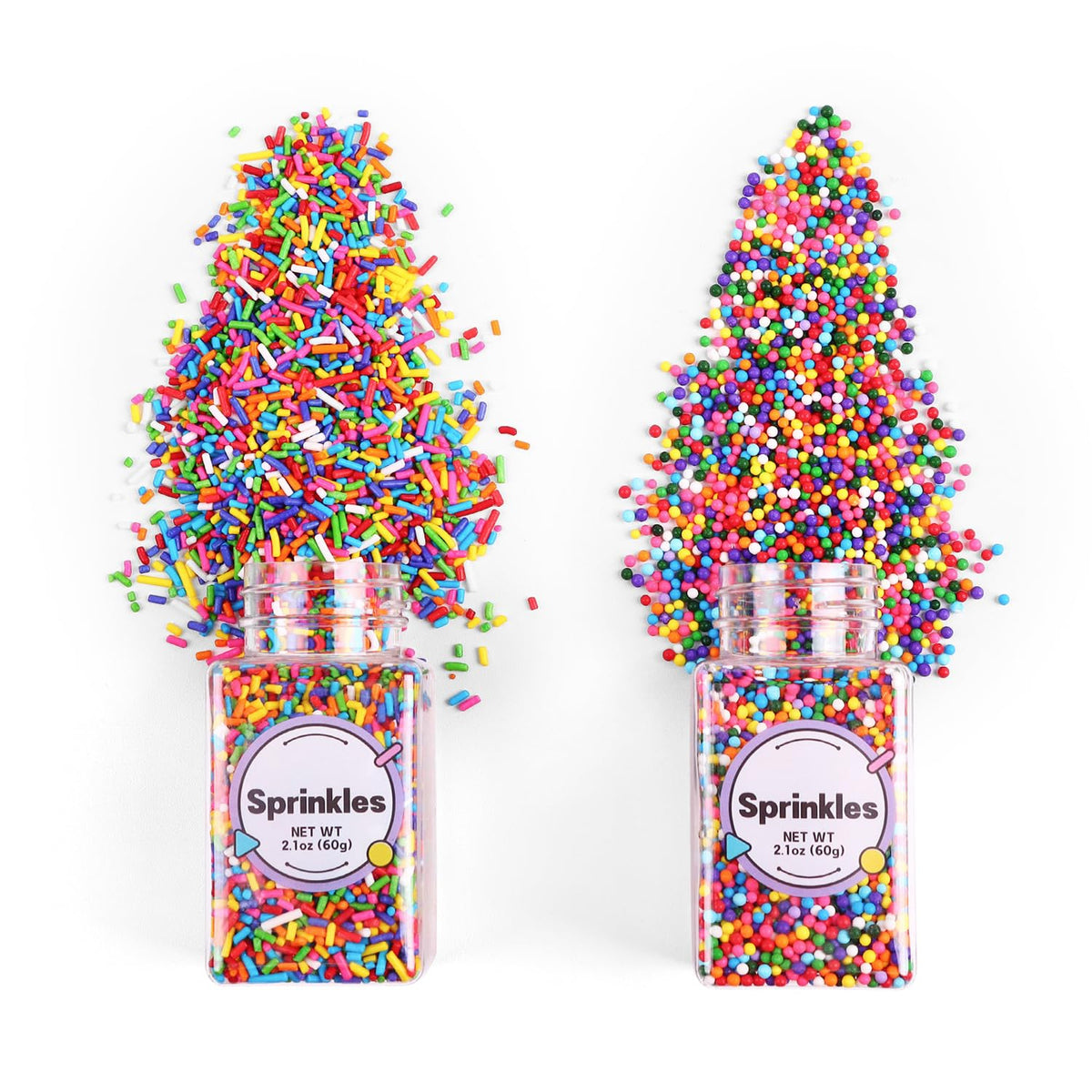 Edible Black and White Sprinkles, White Pearl Sprinkles, Black Sugar Pearls, Edible Pearls for Cake Decorating, Cupcakes, Ice Cream Toppers, Macarons, and Cookies(4.23oz)