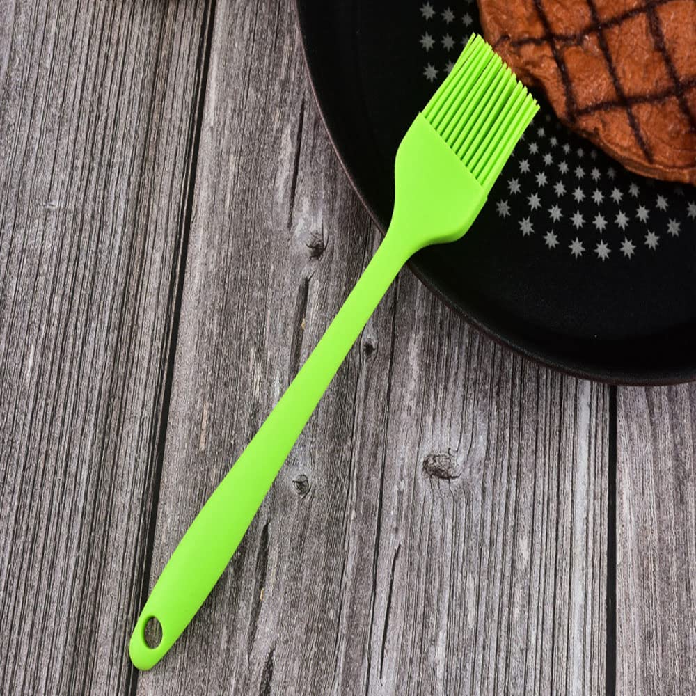 Silicone brush, Oil Brush for BBQ Kitchen Cooking Baking and Grilling (5 PCS,yellow)