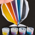 4 Pack Portion Cup Resin Color Mixing Silicone Split Cup for Casting Mold, Soap Making, Candle Making, Home Decor, and 3D Animal Molds