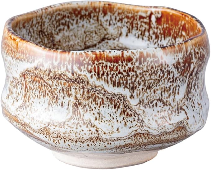 Japanese Traditional Handcrafted Matcha Chawan Tea Bowl Cup Ceremony Tableware Pottery (Ame Yuu)