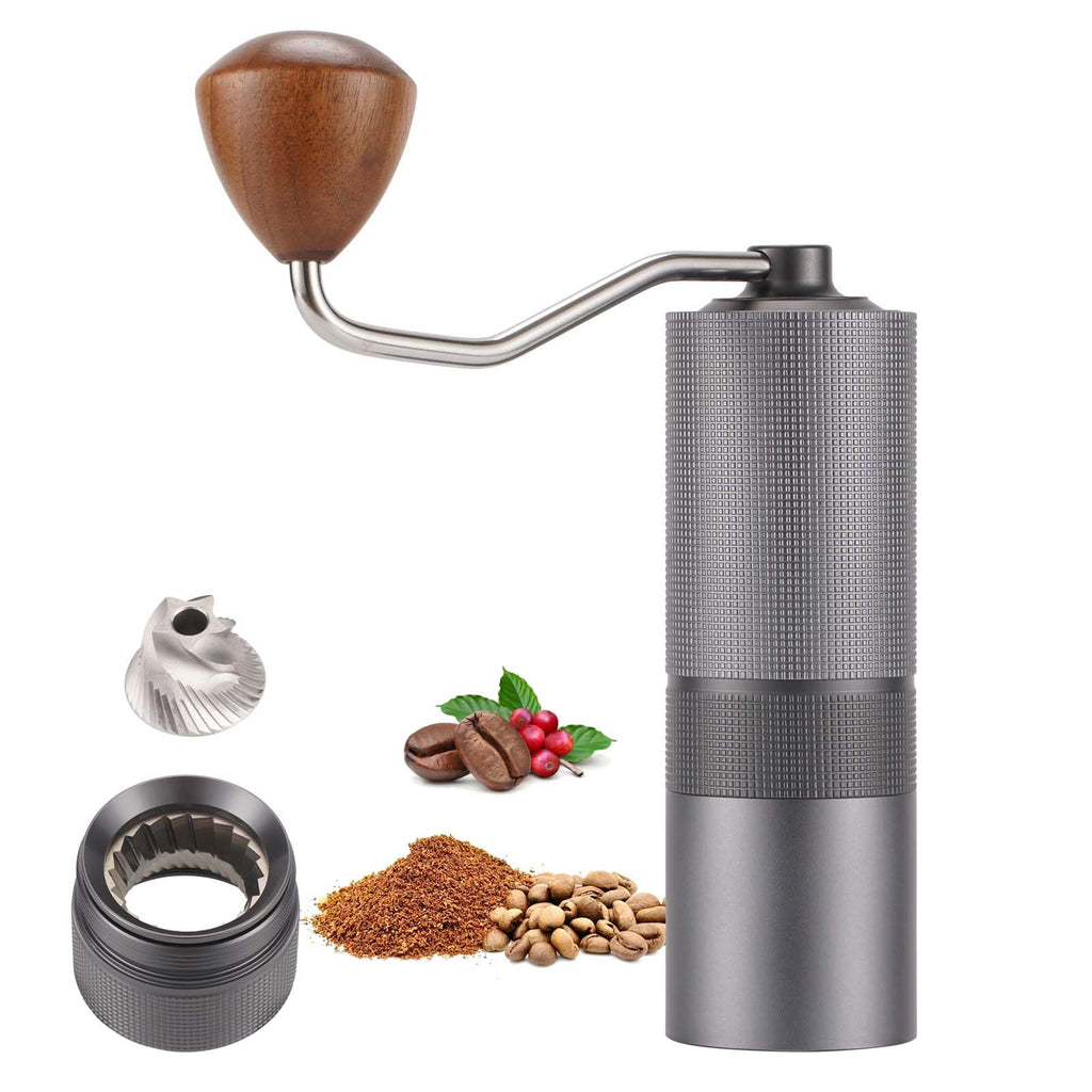 Popsweet C38 Manual Coffee Grinder With Detachable Stainless Steel Tapered Outer Burrs, Grinding 400 pounds Coffee Beans, 36 Manual Adjustable Espresso Grinder, Perfect For Homes, Offices, And Camping