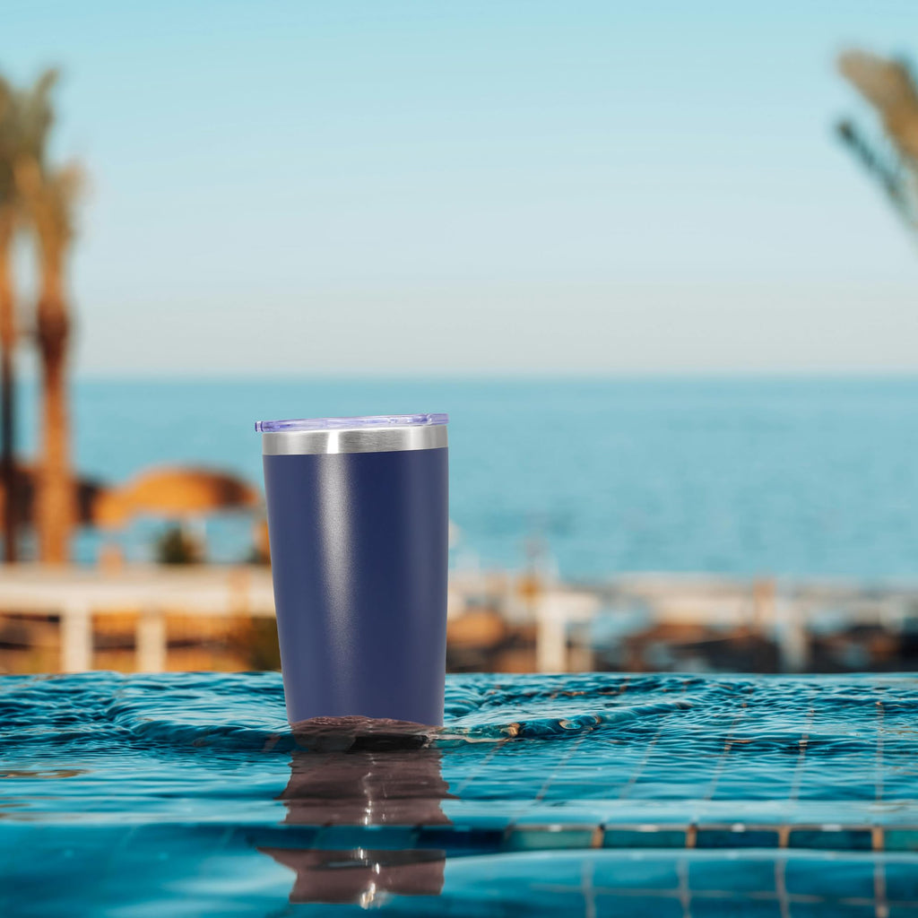 20oz Tumbler Insulated Coffee Tumblers with Lid Stainless Steel Navy 12P
