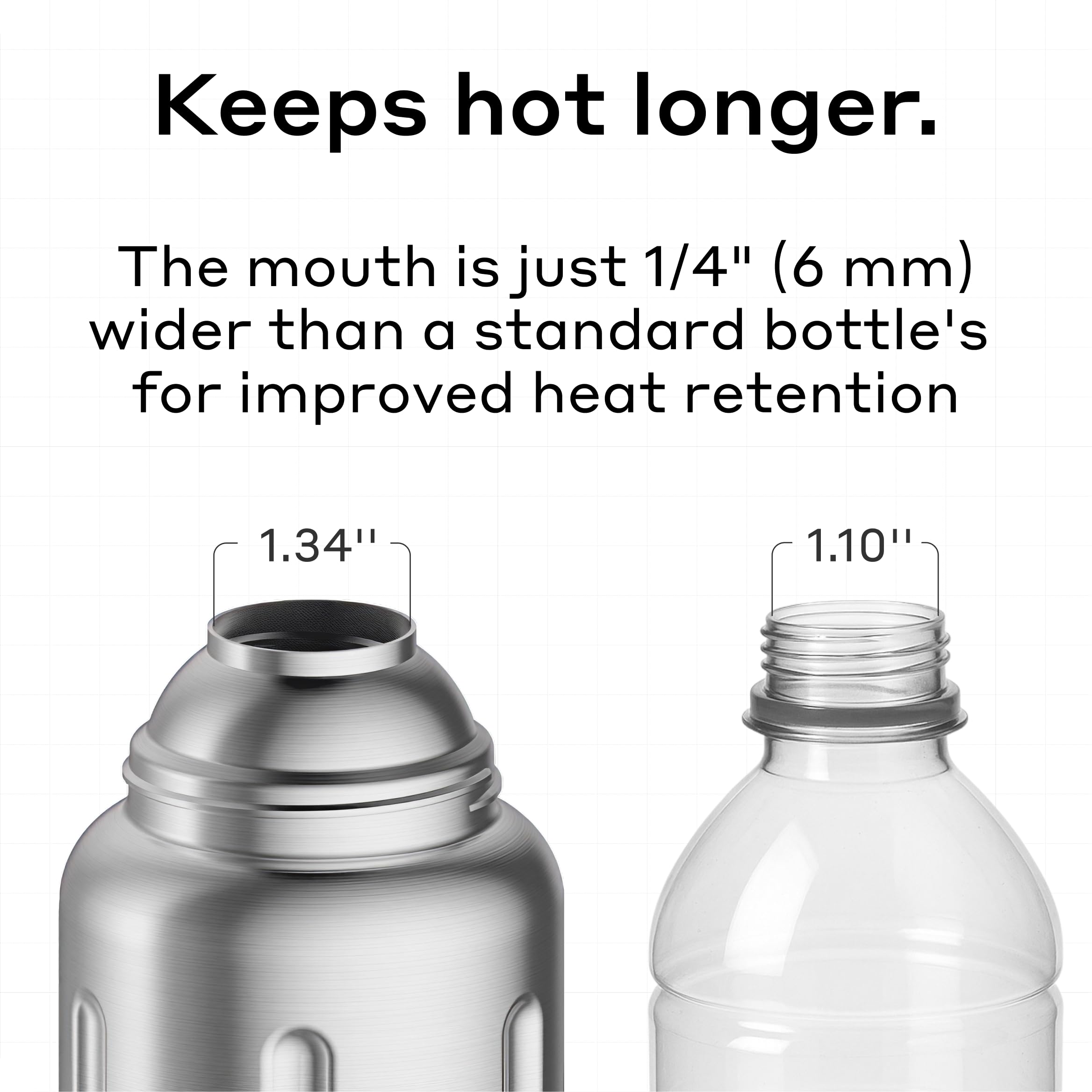 BOBBER 26 oz Stainless Steel Travel Thermo Flask for Hot Drinks – Dishwasher Safe Metal Water Bottle with Cup Lid for Men, Hiking – Keeps Hot for 36 Hours – BPA-Free, Vacuum Insulated (Matte)