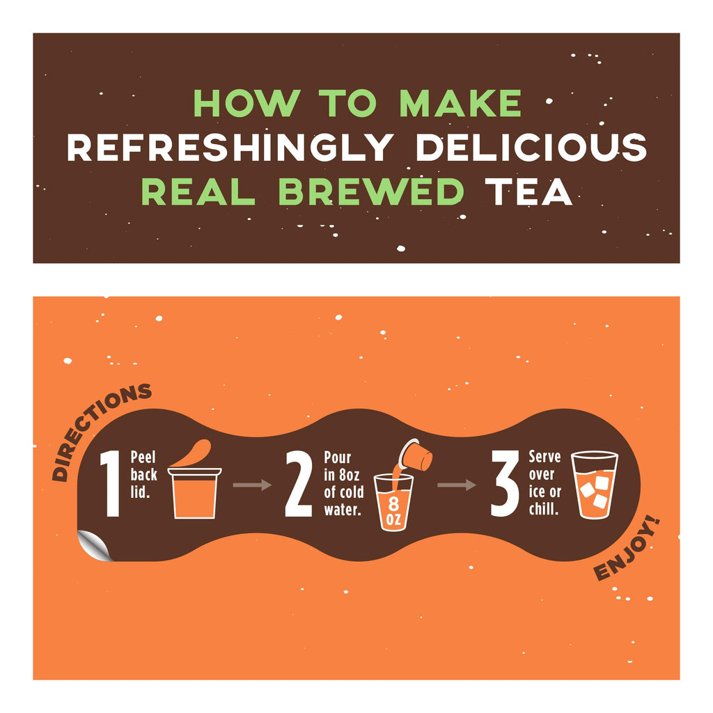 Promise Tea by Java House - Cold-Brewed Tea Concentrate Pods - Ethically Sourced - Mango Black Lightly Sweet Tea - Pack of 12