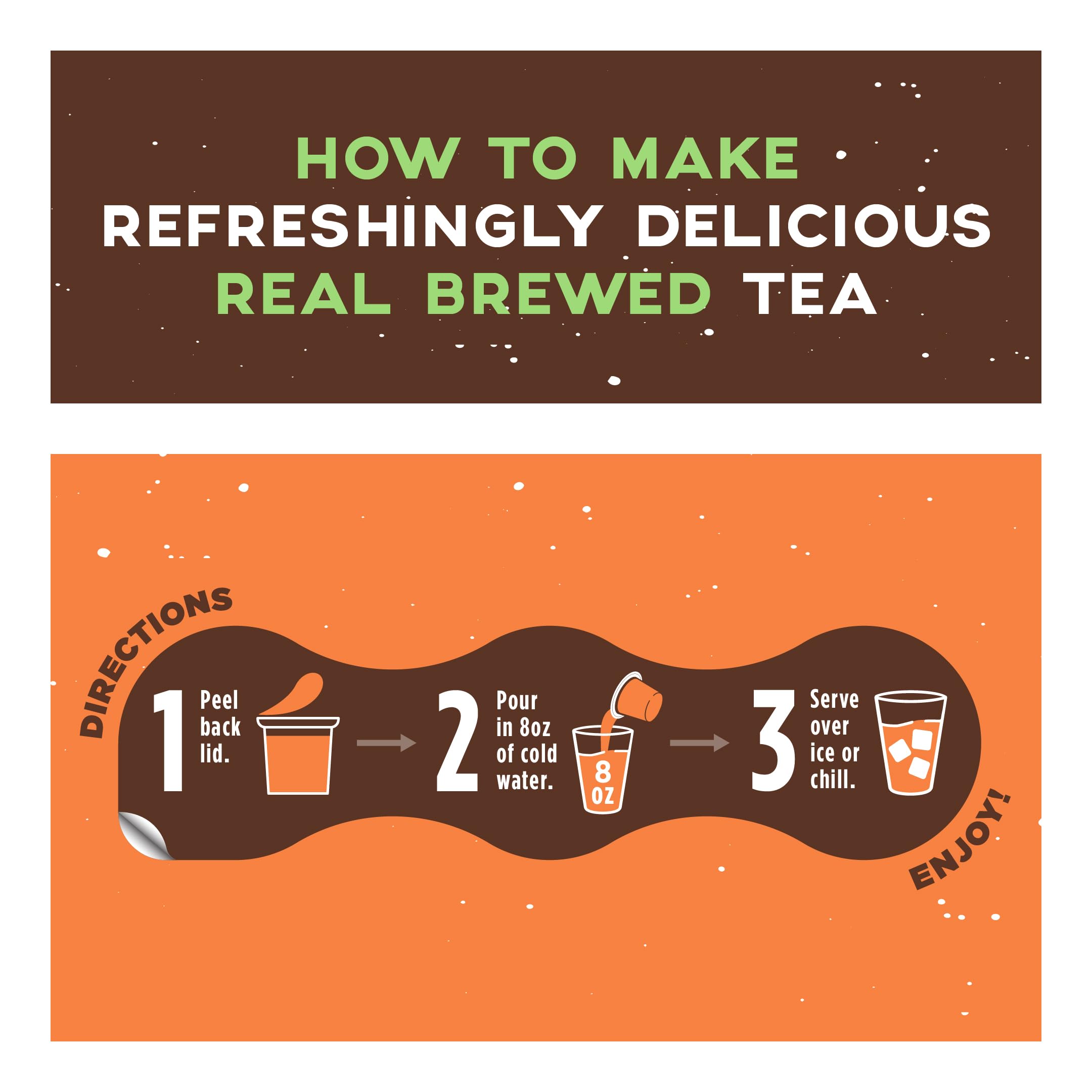 Promise Tea by Java House - Cold-Brewed Tea Concentrate Pods - Ethically Sourced - Mango Black Lightly Sweet Tea - Pack of 12