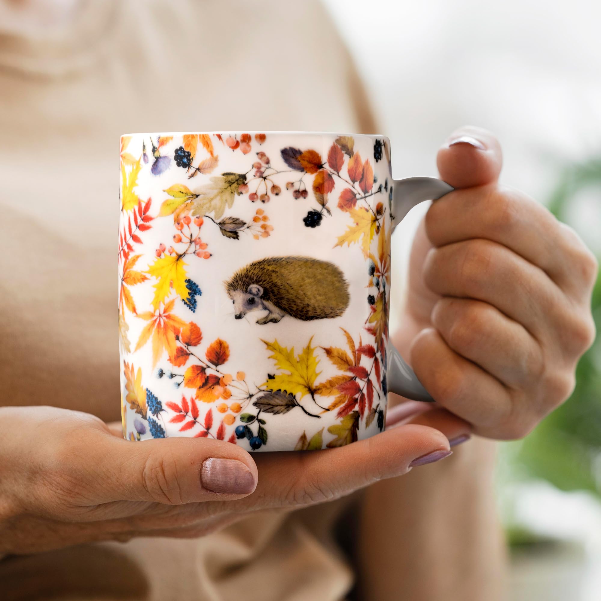 Maison d' Hermine Coffee Mug with Handles Tea Cups (12 Ounce, Pack of 1)