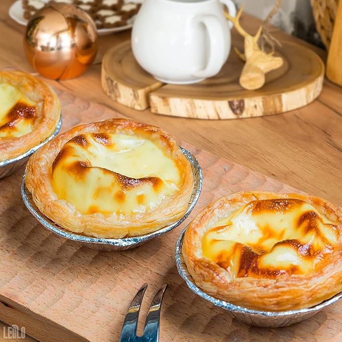 Mini Pie Tins 2.9 Inch - 200 Pack Disposable Aluminum Foil Pie Pans | Durable, Lightweight & Stackable for Oven & Freezer | Great for Tarts, Baking, Meal Prep, Catering, Takeout, Parties, and Desserts
