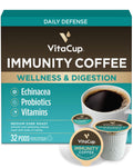 VitaCup Immunity Medium Roast Coffee Pods, 32ct