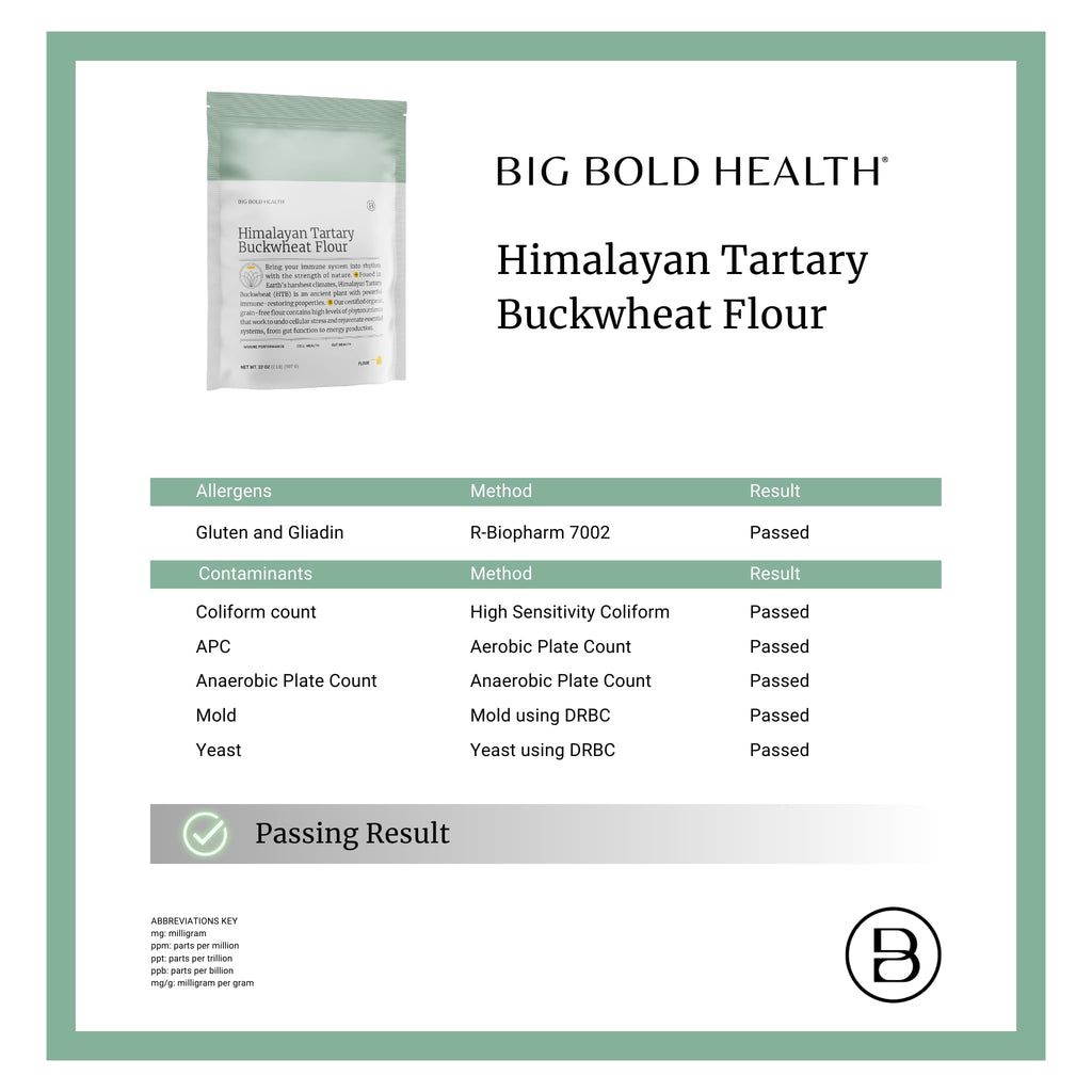 BIG BOLD HEALTH Organic Himalayan Tartary Buckwheat Flour - Gluten Free | Rich in Polyphenols & Antioxidants | 100% USDA Organic Grain-Free Flour | Non-GMO | USA Grown (2lb)
