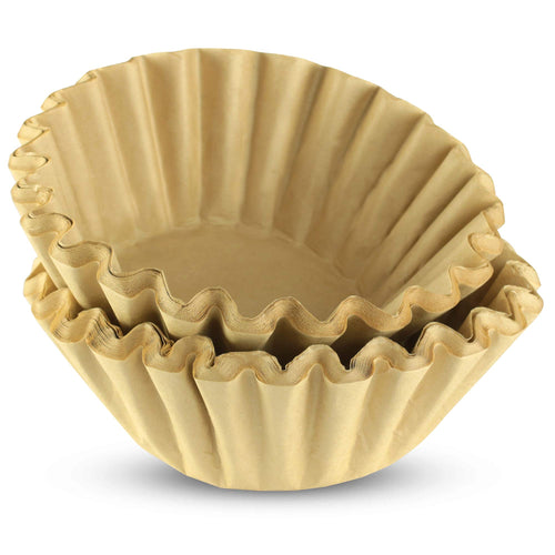 12 Cup Large Coffee Filters - (9.75" x 4.5") (Natural Unbleached, 500)