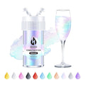 Iridescent Edible Glitter for Cocktails - Rainbow Luster Dust Edible Iridescent Drink Glitter Food Grade Shimmer Powder for Cakes Beverage Chocolate, 6g