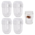 BUXIMN 4Pcs Fruit Infuser Insert for Wide Mouth Water Bottles, Flower Tea Infuser Bottle Ball, Leak-Proof Herb & Tea Strainer for Loose Leaf Tea, Floral Tea, Coffee, Fruit