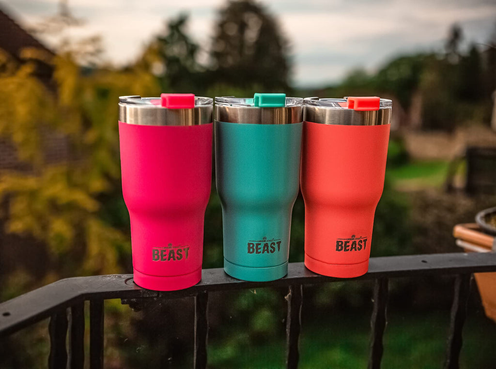 40 oz tumbler - Vacuum Insulated Tumbler with Straw - Leak Proof Stainless Steel Travel Mug - Double Wall Iced Coffee Cup - Reusable Water Bottle - Gifts for Mom, Women and Men (Cupcake Pink)