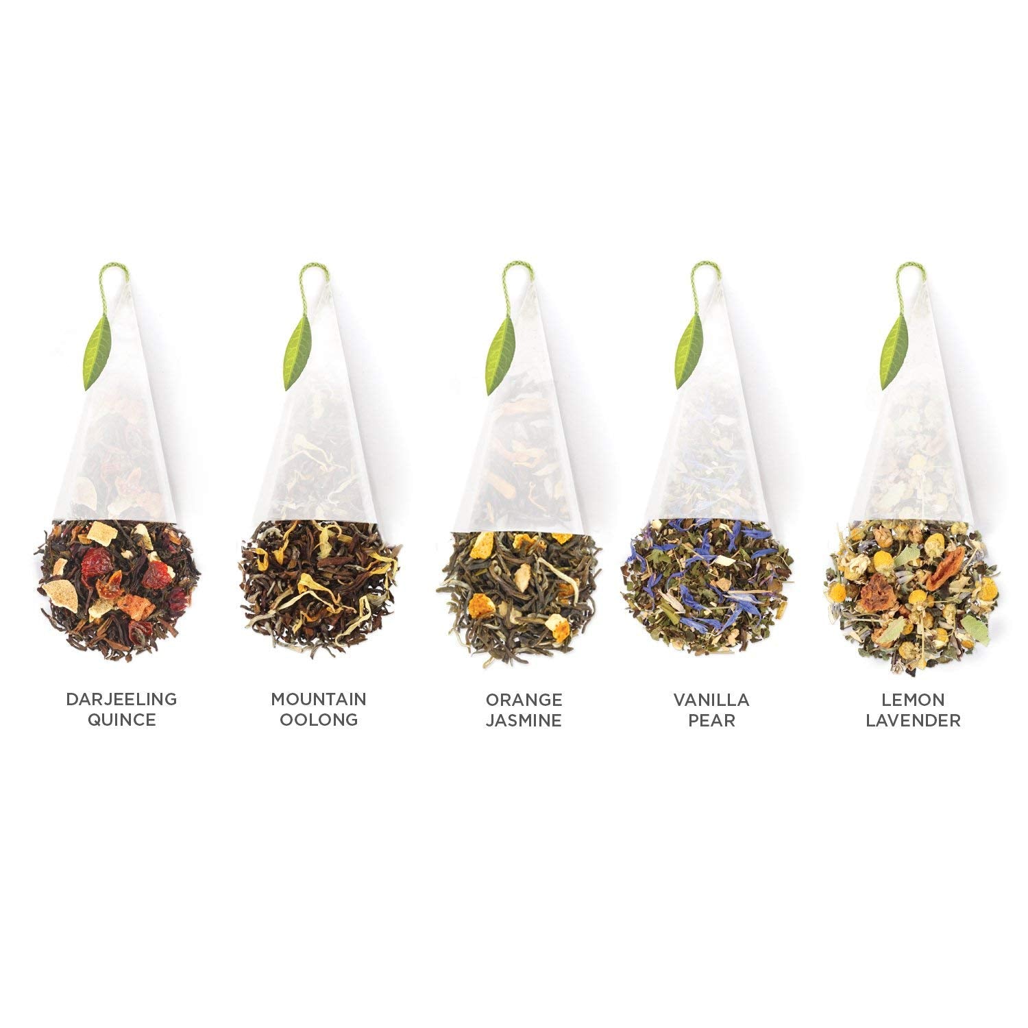 Tea Forte Tea Sampler, 10 Pyramid Infuser Bags, Premium Tea Gift Set