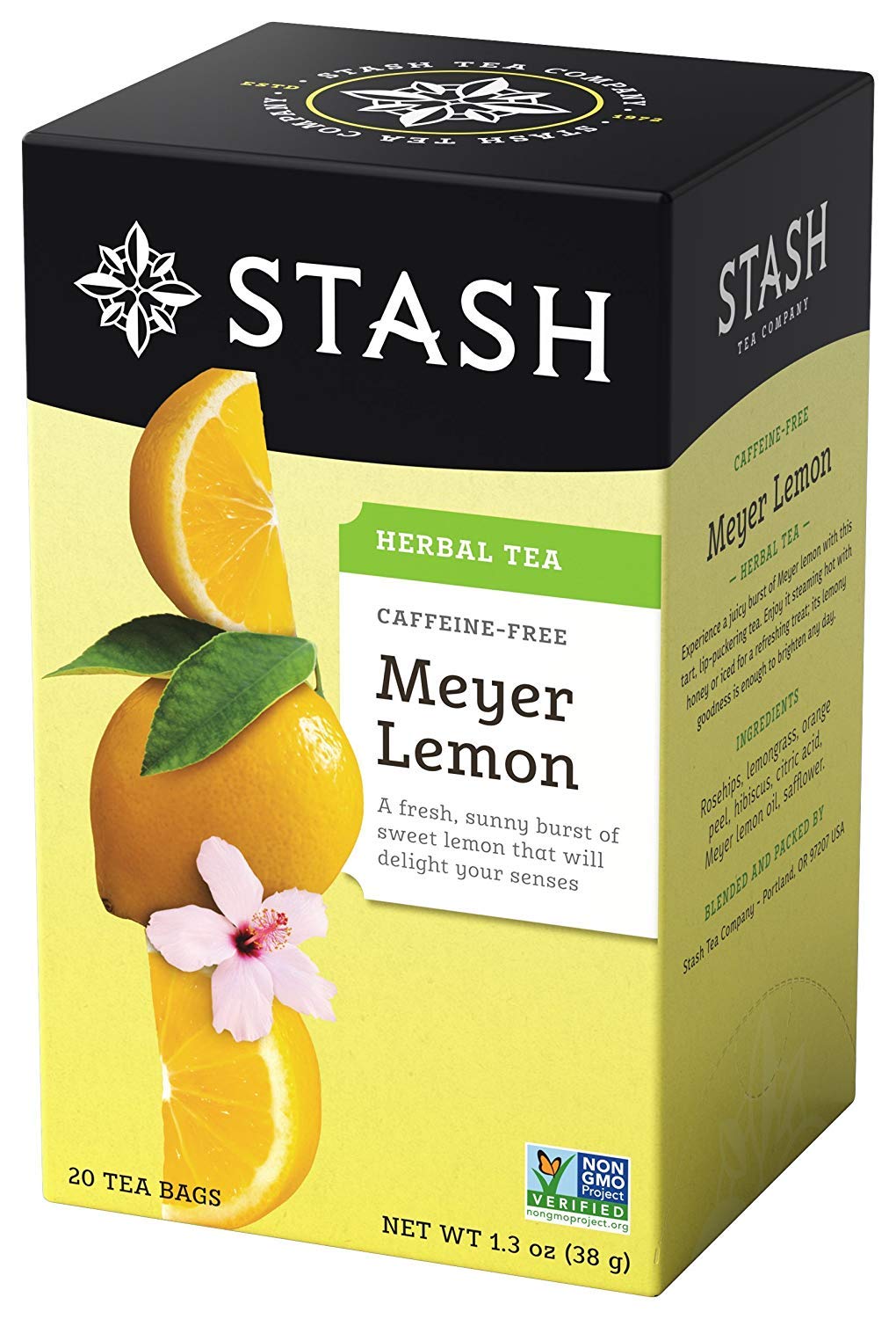 STASH Wild Raspberry Hibiscus Herbal Tea, 120 Bags 6x20, Caffeine Free