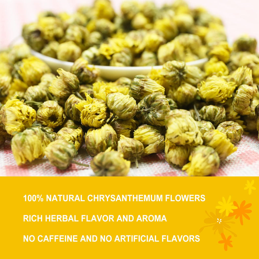 Olvvla - Chrysanthemum Tea, 4oz/114g, Dried Fetal Chrysanthemum Flowers
