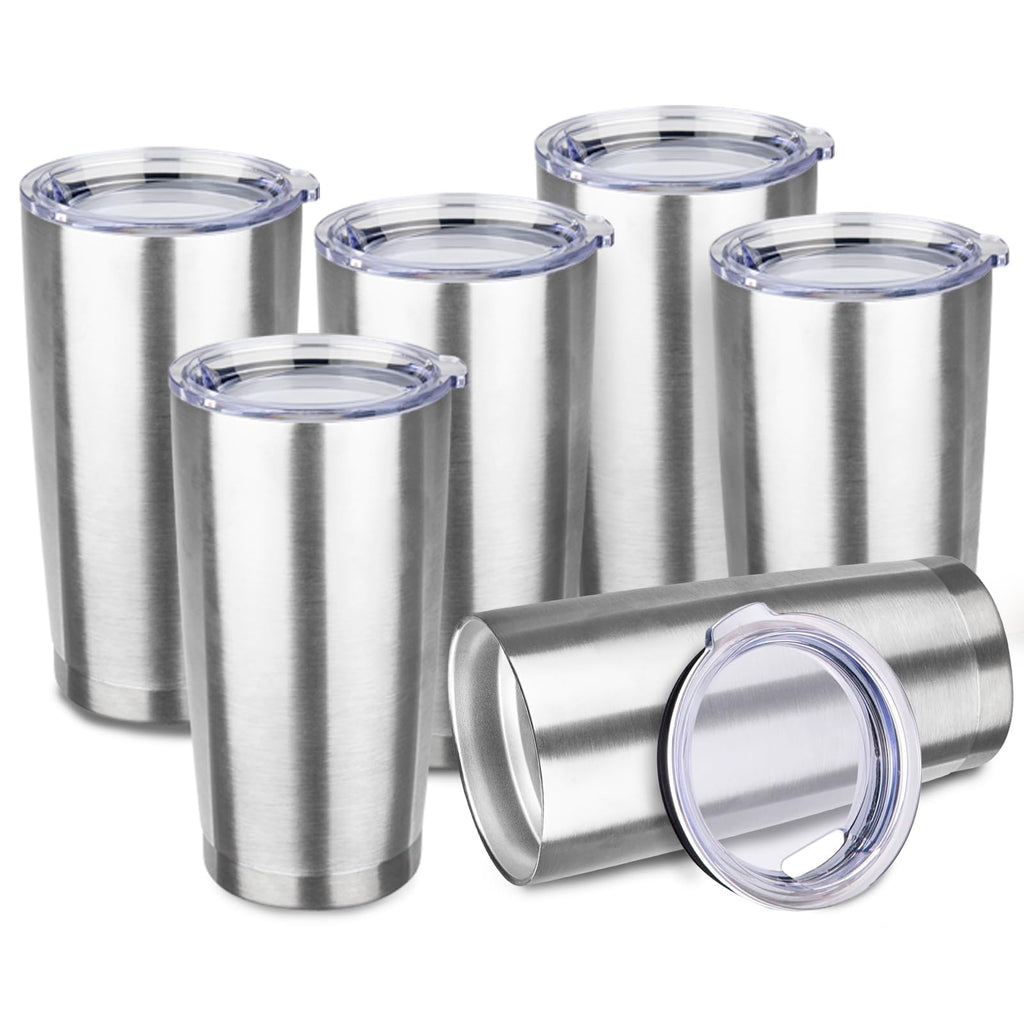 StarSpeed 8 Pack 20oz Stainless Steel Travel Coffee Tumbler,Rose Gold