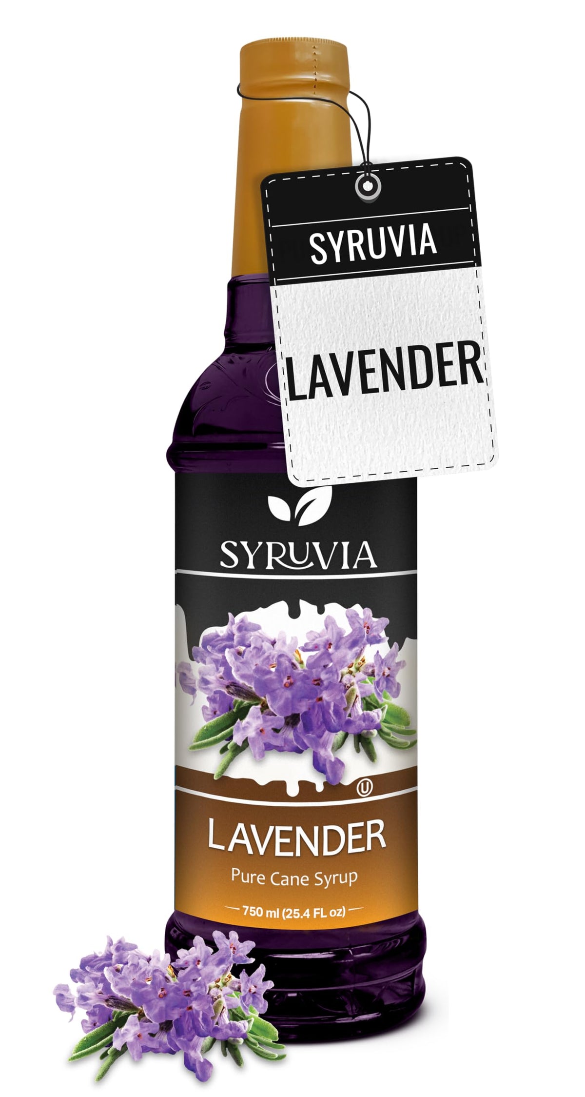 Syruvia Coffee Syrup, Peppermint Flavored Syrup for Drinks, Lattes, and Desserts – 25.4 fl oz