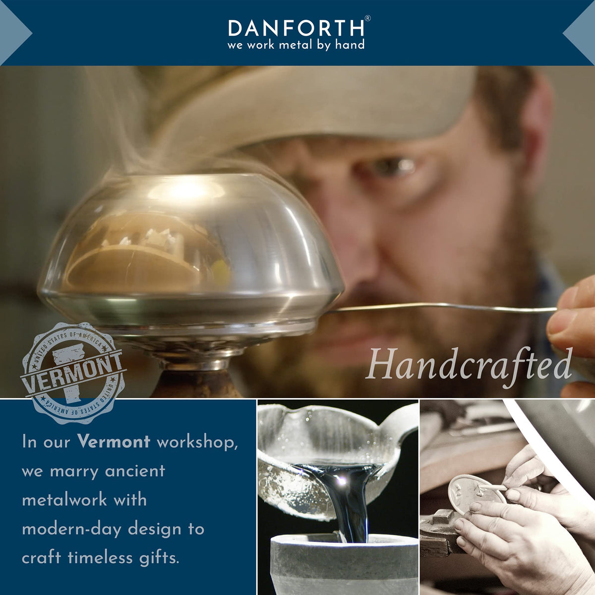 Danforth Maple Leaf Coffee Scoop | Pewter Handcrafted in USA