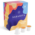 Sarasota K-Cup Coffee Pods | Medium Roast Flavored Coffee | Southern Pecan Crunch | Single Serve for Keurig Brewers | Gourmet, Low Acid, Mold Free | 24 Count