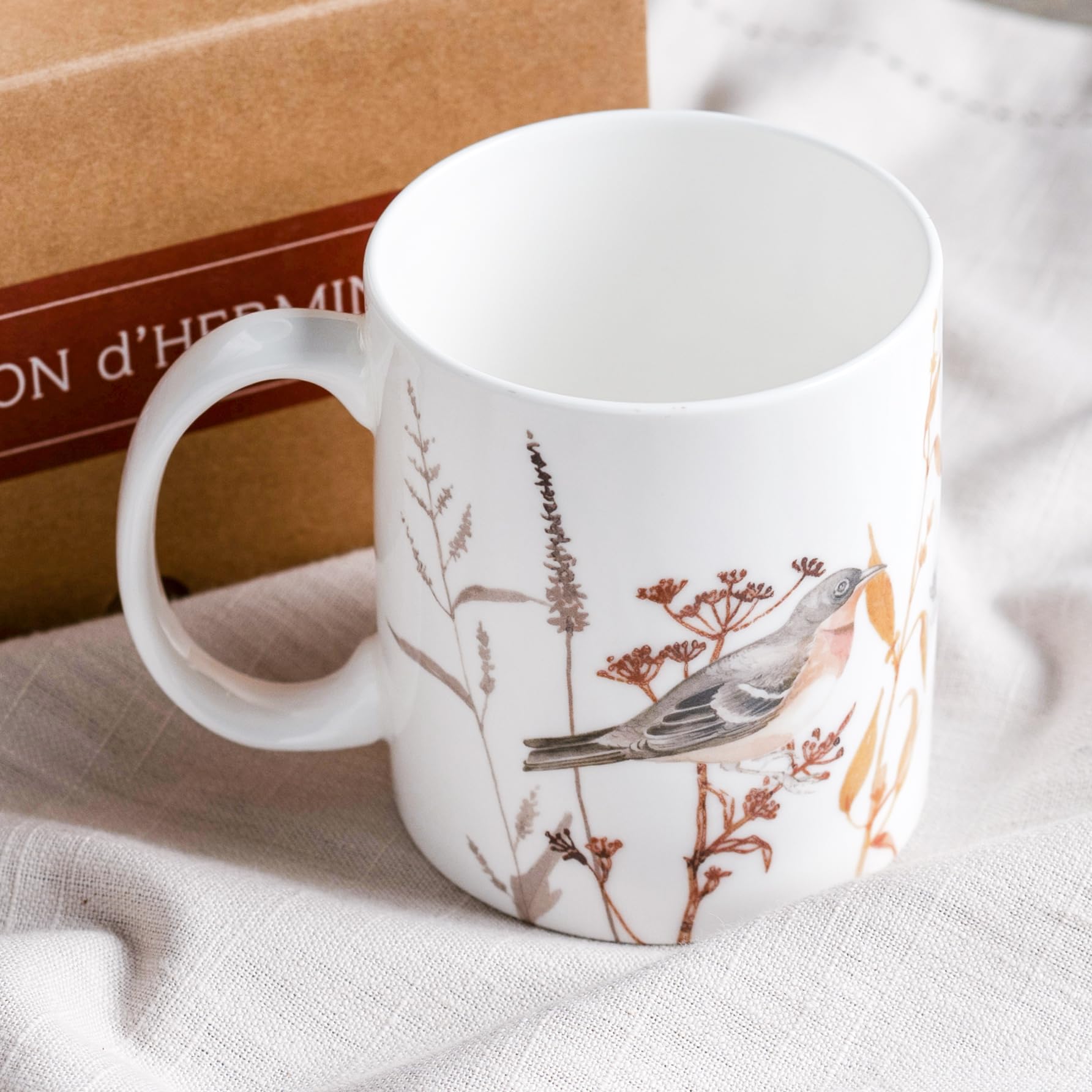Maison d' Hermine Coffee Mug with Handles Tea Cups (15 Ounce, Pack of 2)