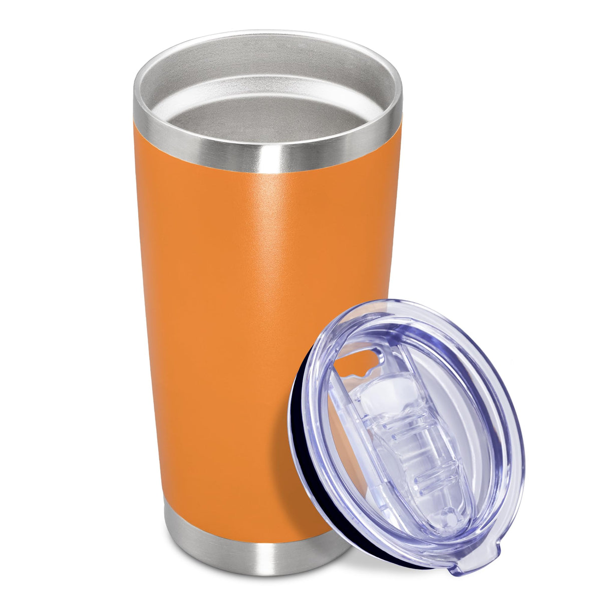 20oz Tumbler Insulated Coffee Tumblers with Lid Stainless Steel Black 8P
