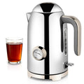 SUSTEAS 57oz Electric Kettle with Thermometer, Hot Water Pot, Glossy Silver