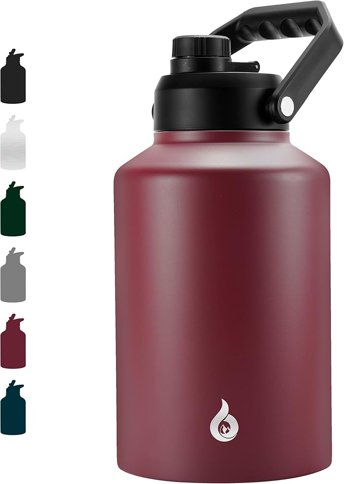 BJPKPK 64oz Insulated Water Bottle, Stainless Steel Vacuum Jug with Handle