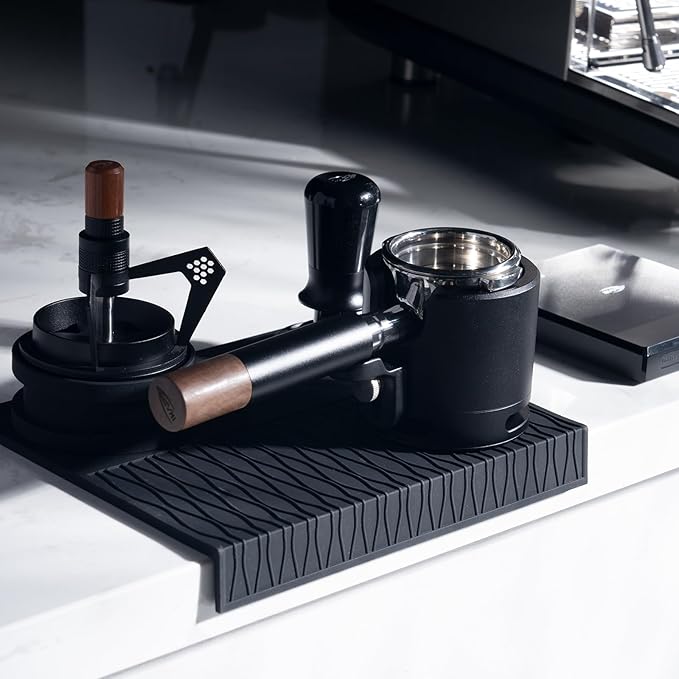 IKAPE 54MM Bottomless Naked Portafilter Black, Suitable for 54MM Breville Barista Series BES870/880 Machine & Solis Barista Machines (Included 18g Capacity Filter Basket)